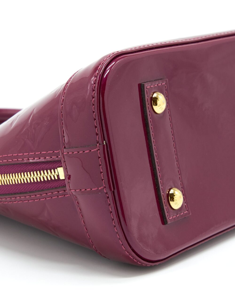 AAA Replica Louis Vuitton LV ALMA BB PATENT PURPLE GHW