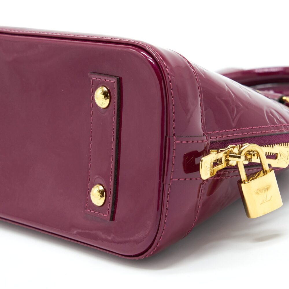AAA Replica Louis Vuitton LV ALMA BB PATENT PURPLE GHW