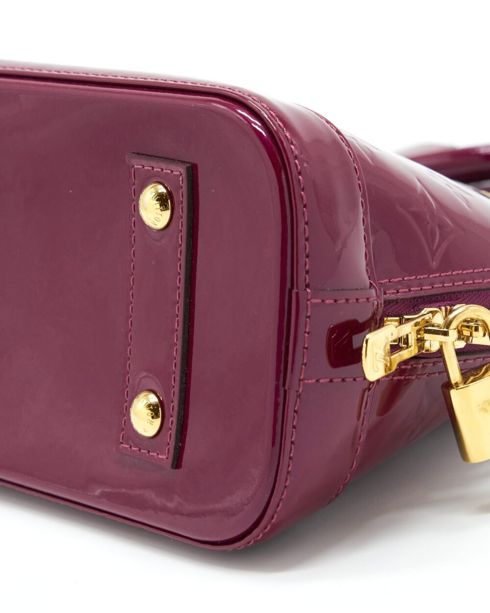 AAA Replica Louis Vuitton LV ALMA BB PATENT PURPLE GHW