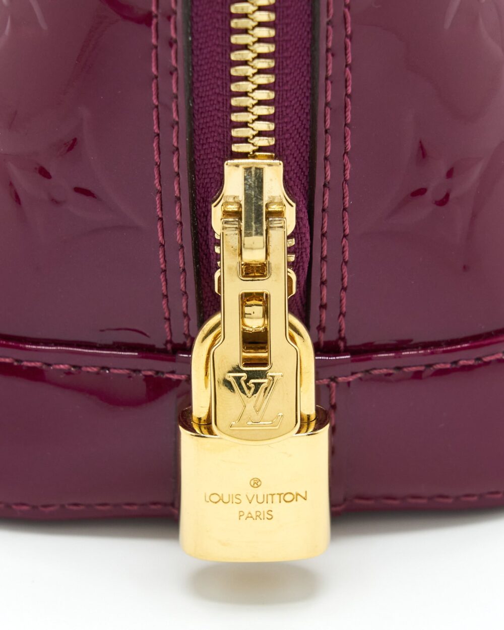 AAA Replica Louis Vuitton LV ALMA BB PATENT PURPLE GHW