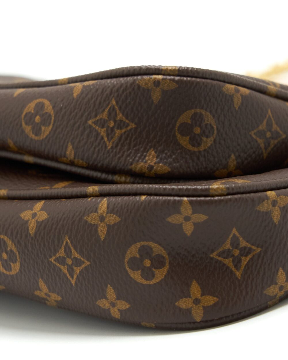 AAA Replica Louis Vuitton LV MULTI POCHETTE ACCESSORIES MONOGRAM CANVAS ROSE CLAIR GHW