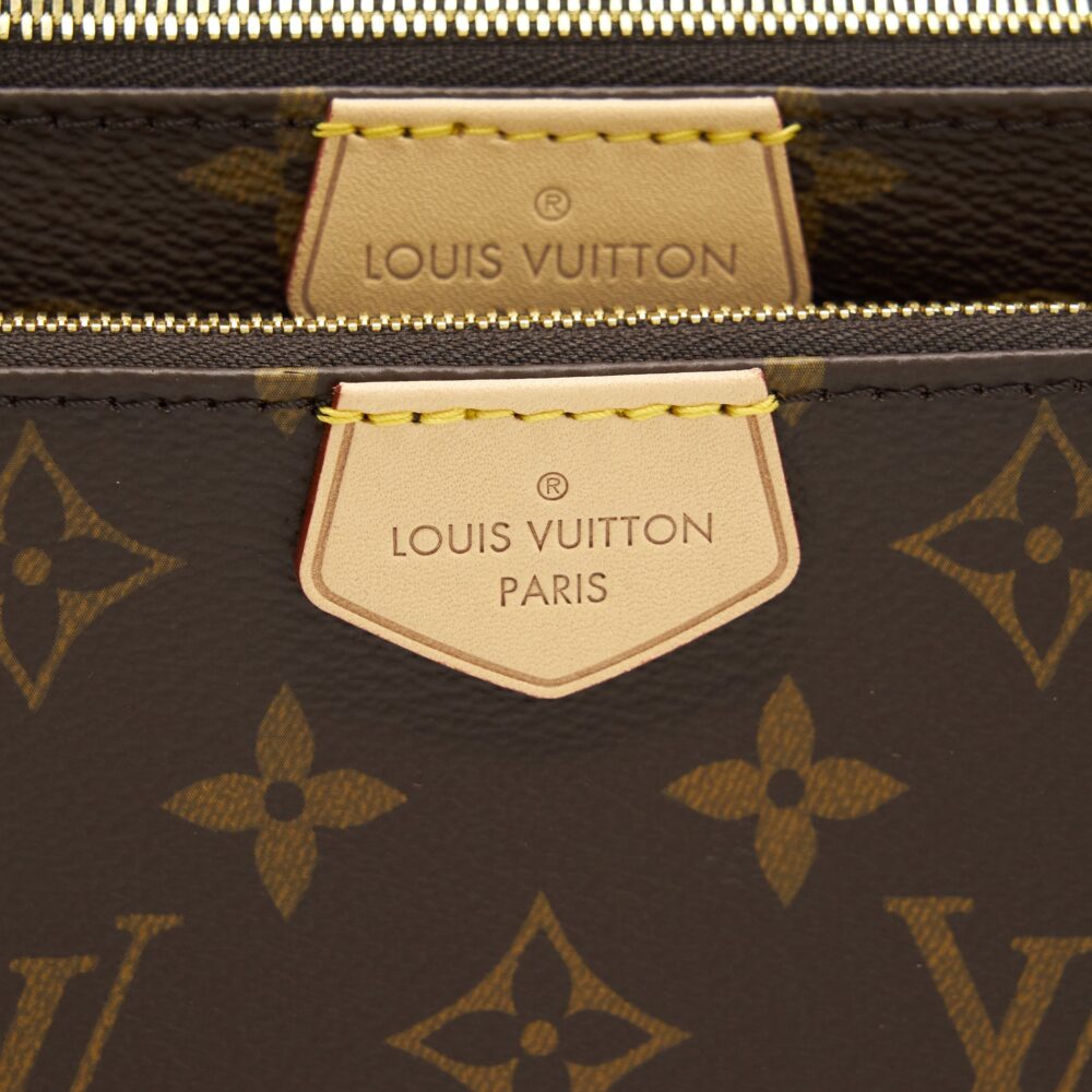 AAA Replica Louis Vuitton LV MULTI POCHETTE ACCESSORIES MONOGRAM CANVAS ROSE CLAIR GHW