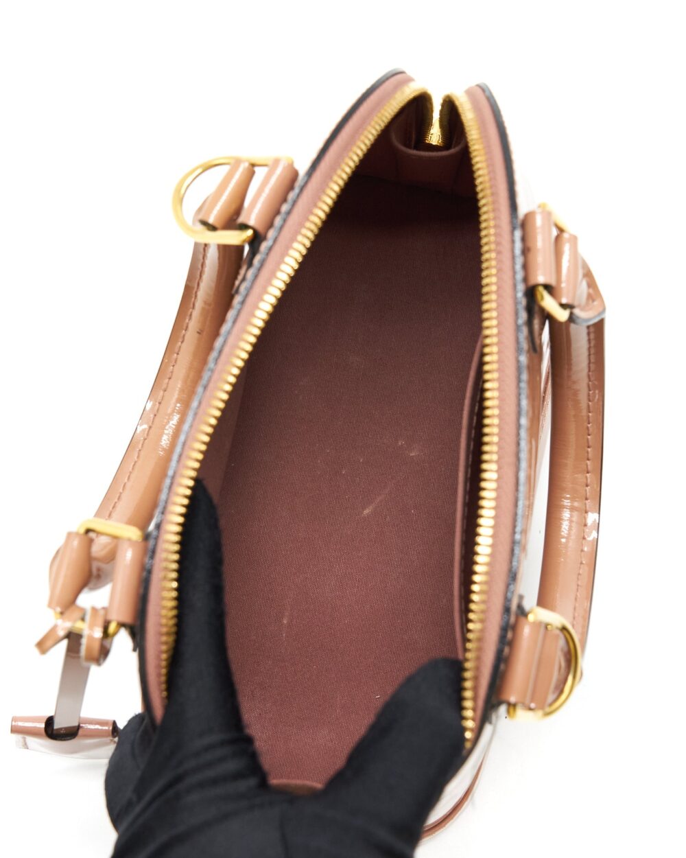 AAA Replica Louis Vuitton LV ALMA BB PATENT PINK GHW