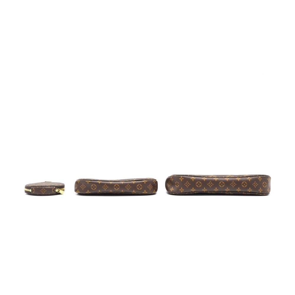 AAA Replica Louis Vuitton LV MULTI POCHETTE MONOGRAM ACCESSORIES KHAKI STRAP