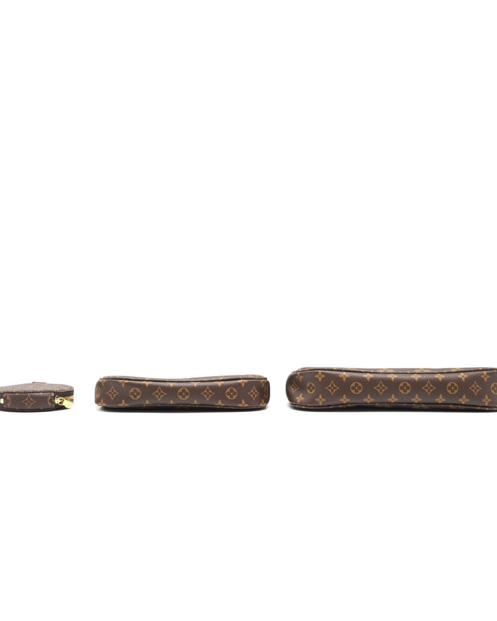 AAA Replica Louis Vuitton LV MULTI POCHETTE ACCESSORIES MONOGRAM KHAKI STRAP