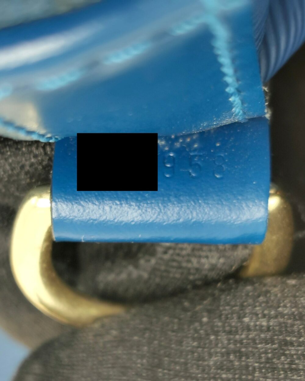 AAA Replica Louis Vuitton LV VINTAGE PETITE NOE EPI BLUE GHW