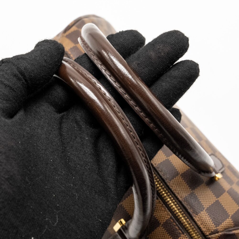 AAA Replica Louis Vuitton LV RIBERA MM TOTE DAMIER EBENE CANVAS GHW