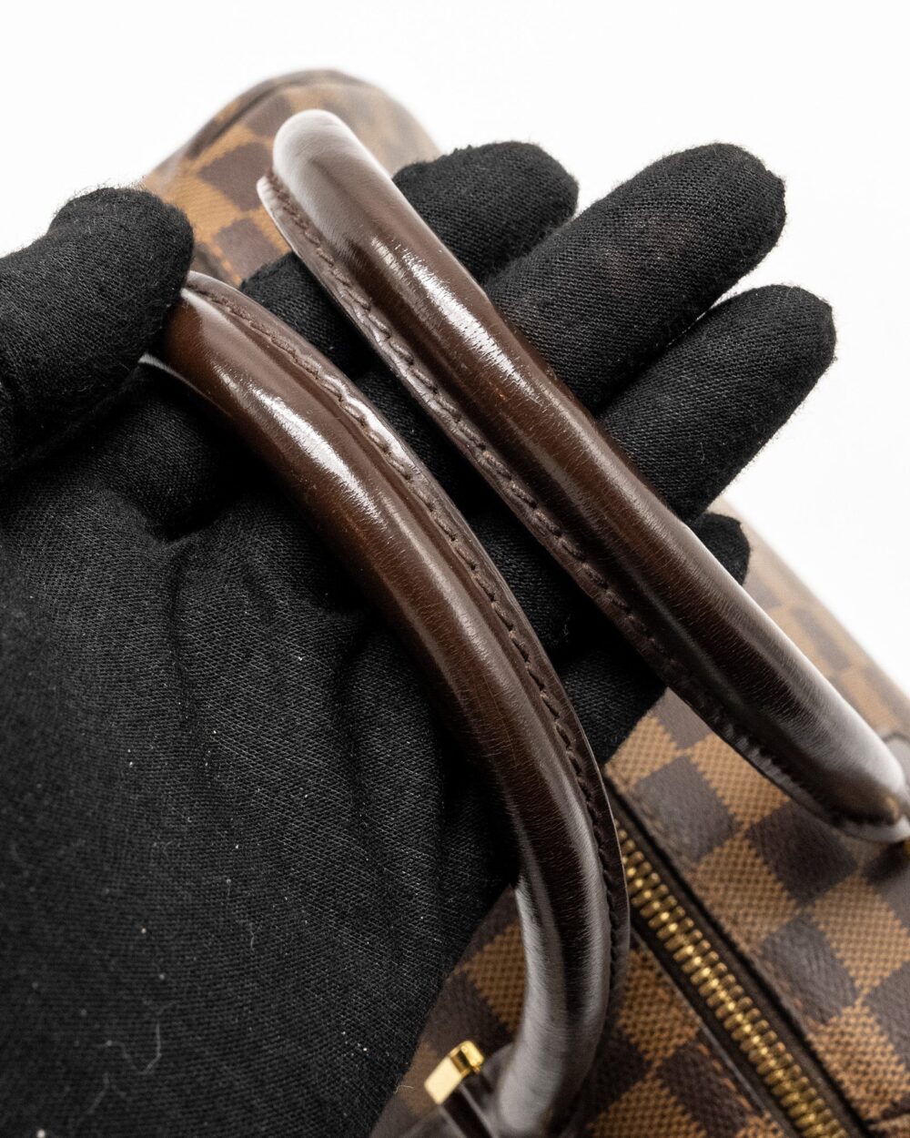 AAA Replica Louis Vuitton LV RIBERA MM TOTE DAMIER EBENE CANVAS GHW