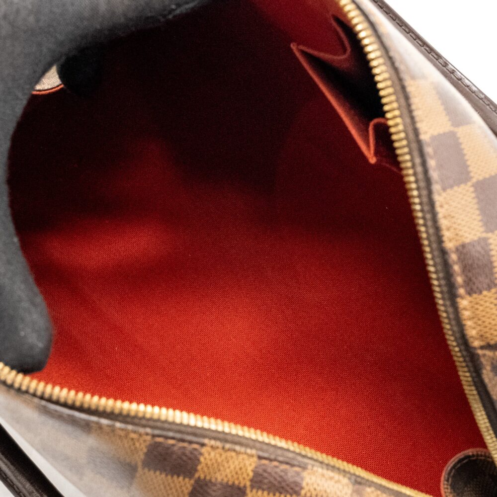 AAA Replica Louis Vuitton LV RIBERA MM TOTE DAMIER EBENE CANVAS GHW
