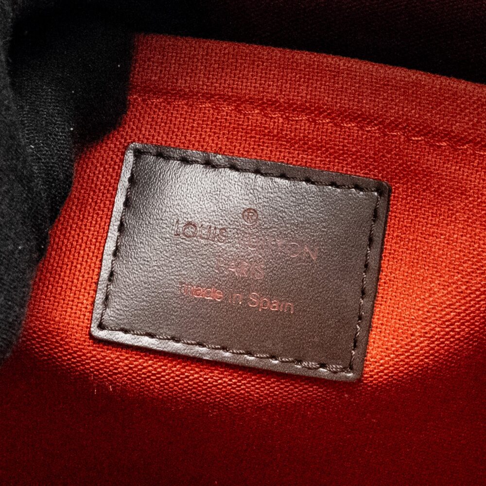 AAA Replica Louis Vuitton LV RIBERA MM TOTE DAMIER EBENE CANVAS GHW