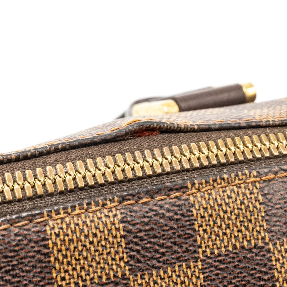 AAA Replica Louis Vuitton LV RIBERA MM TOTE DAMIER EBENE CANVAS GHW