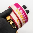 AAA Replica Louis Vuitton LV DIANE BAG WITH FUCHSIA STRAP MONOGRAM CANVAS GHW