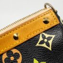 AAA Replica Louis Vuitton LV POCHETTE ACCESSORIES CANVAS BLACK MULTICOLOUR GHW