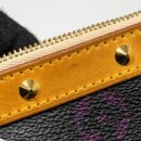 AAA Replica Louis Vuitton LV POCHETTE ACCESSORIES CANVAS BLACK MULTICOLOUR GHW