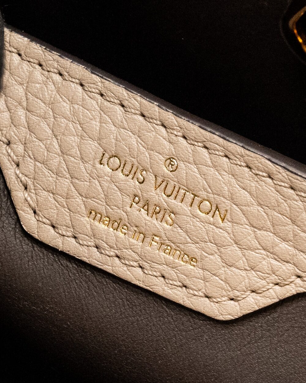 AAA Replica Louis Vuitton LV CAPUCINES PM CALFSKIN GREY GHW