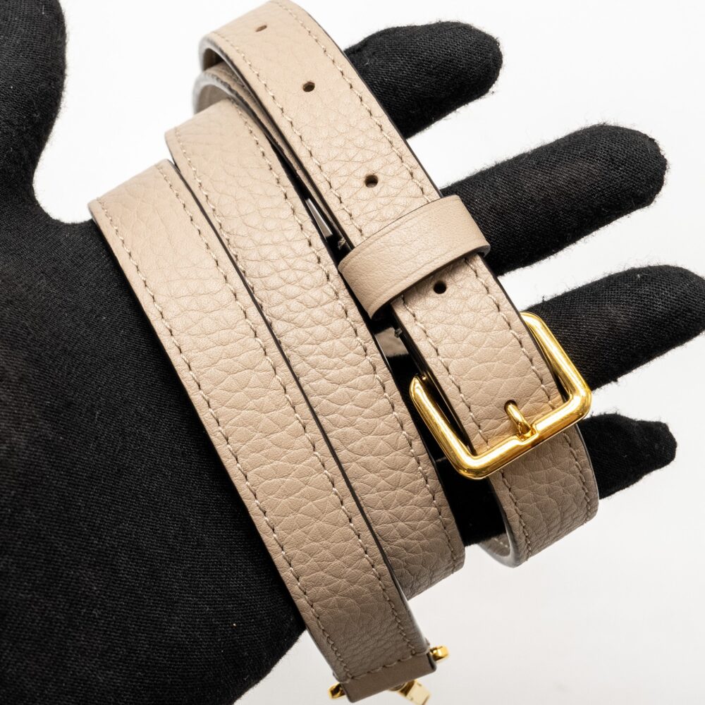 AAA Replica Louis Vuitton LV CAPUCINES PM CALFSKIN GREY GHW