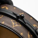 AAA Replica Louis Vuitton LV BOURSICOT CHAIN BAG REVERSE MONOGRAM CANVAS/LEATHER BLACK HARDWARE