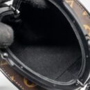 AAA Replica Louis Vuitton LV BOURSICOT CHAIN BAG REVERSE MONOGRAM CANVAS/LEATHER BLACK HARDWARE