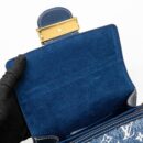 AAA Replica Louis Vuitton LV MINI DAUPHINE DENIM BLUE GHW