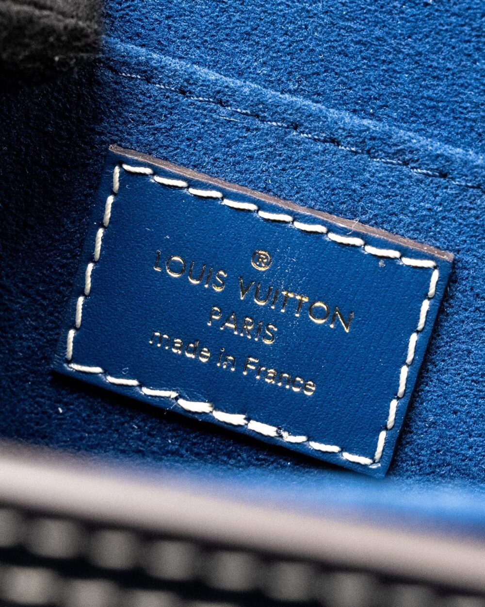 AAA Replica Louis Vuitton LV MINI DAUPHINE DENIM BLUE GHW