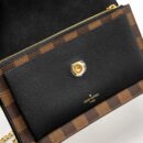 AAA Replica Louis Vuitton LV VAVIN CHAIN WALLET DAMIER EBENE CANVAS GHW