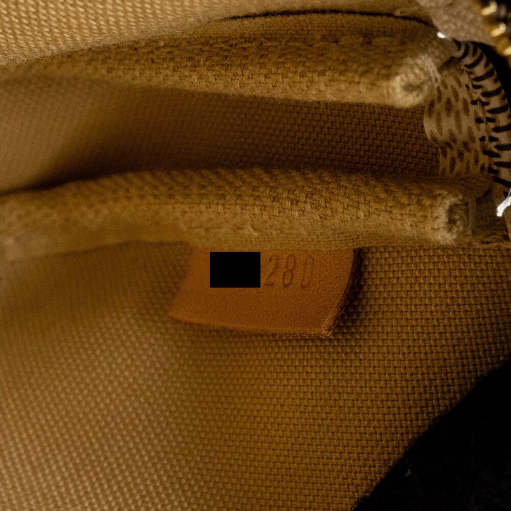 AAA Replica Louis Vuitton LV MINI POCHETTE ACCESSORIES DAMIER AZUR CANVAS GHW