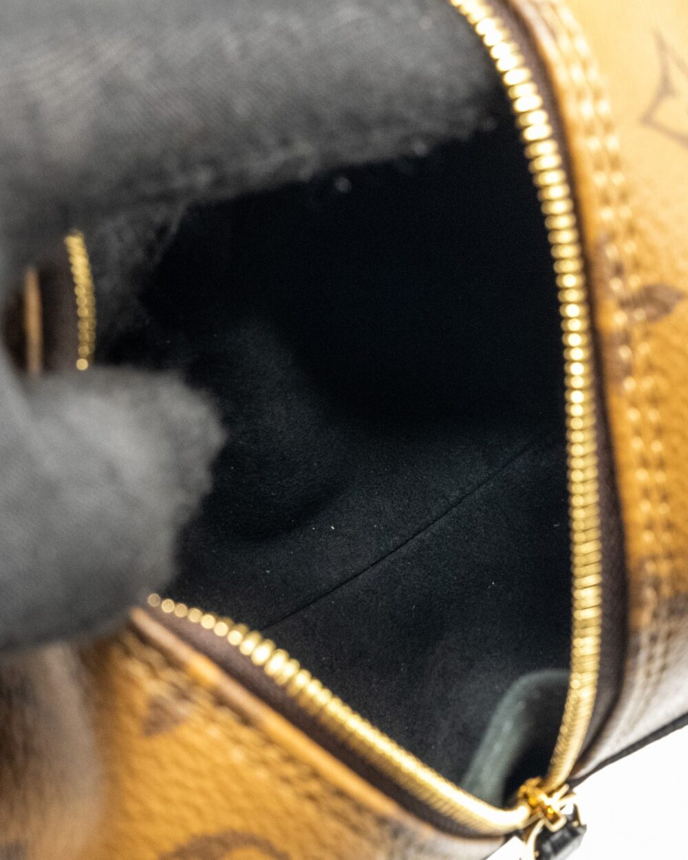 AAA Replica Louis Vuitton LV DICE BAG REVERSE MONOGRAM CANVAS / LEATHER GHW 