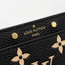 AAA Replica Louis Vuitton LV CARD HOLDER BICOLOUR MONOGRAM EMPREINTE BLACK /BEIGE GHW