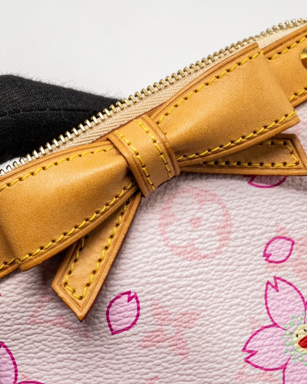 AAA Replica Louis Vuitton LV POCHETTE ACCESSORIES MURAKAMI CHERRY BLOSSOM PINK GHW