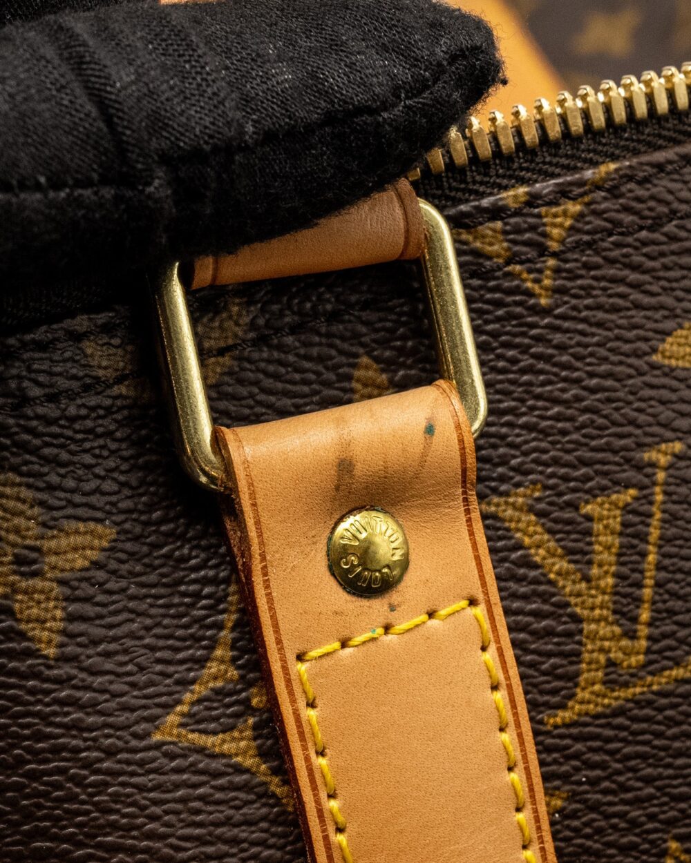 AAA Replica Louis Vuitton LV KEEPALL 50 BANDOULIRE MONOGRAM CANVAS GHW