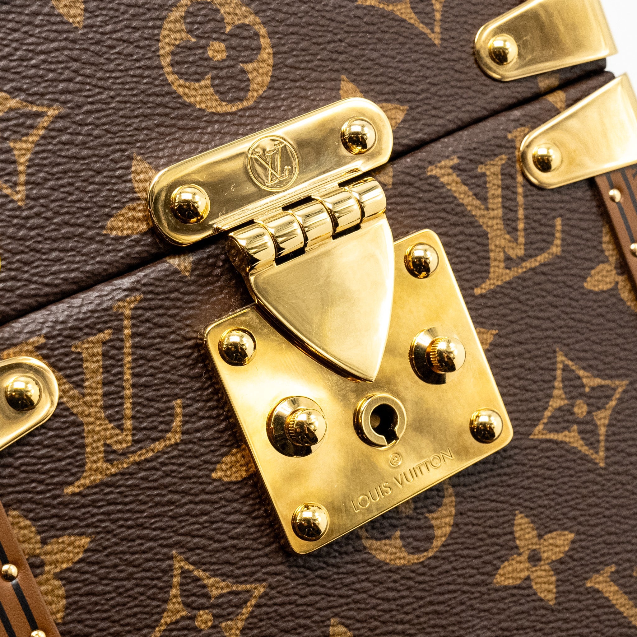 AAA Replica Louis Vuitton LV CAMERA BOX TRUNK MONOGRAM CANVAS/LEATHER GHW