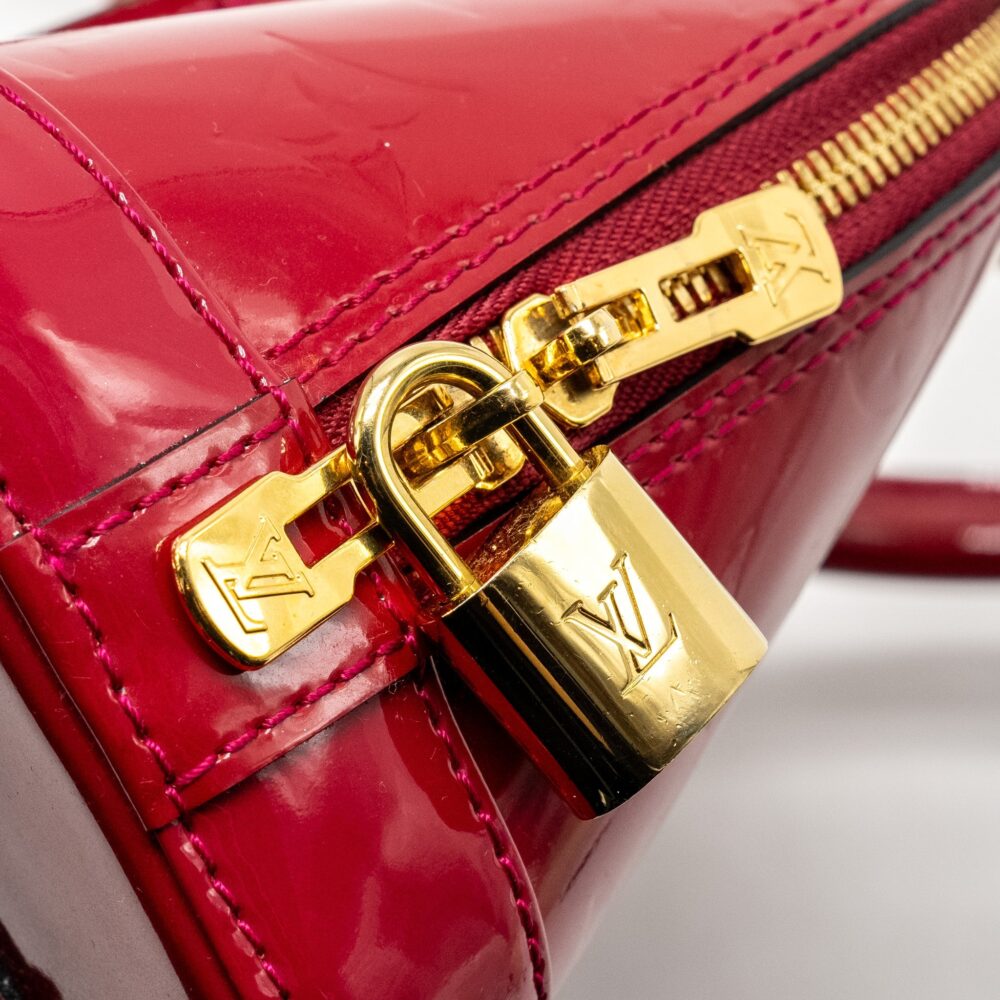 AAA Replica Louis Vuitton LV ALMA BB PATENT RED GHW