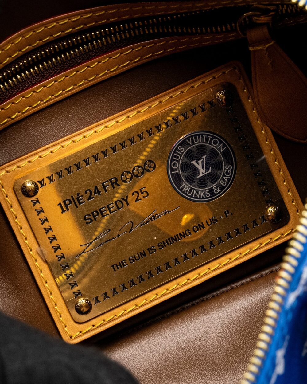AAA Replica Louis Vuitton LV SPEEDY P9 BANDOULIERE 25 MONOGRAM SOFT CALFSKIN BLEU GHW