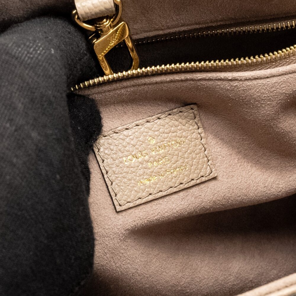 AAA Replica Louis Vuitton LV ONTHEGO PM BICOLOUR MONOGRAM EMPREINTE LEATHER TOURTERELLE/CREME GHW