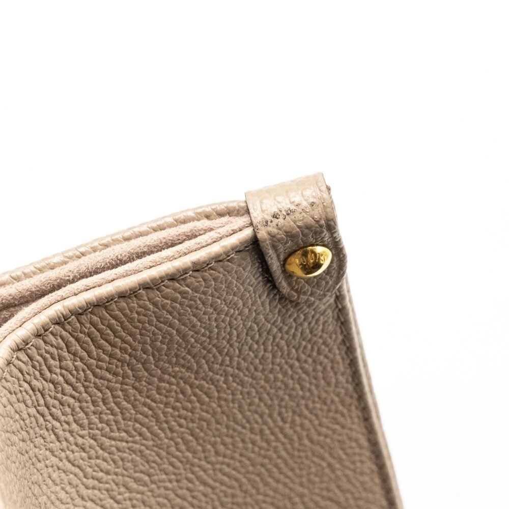 AAA Replica Louis Vuitton LV ONTHEGO PM BICOLOUR MONOGRAM EMPREINTE LEATHER TOURTERELLE/CREME GHW