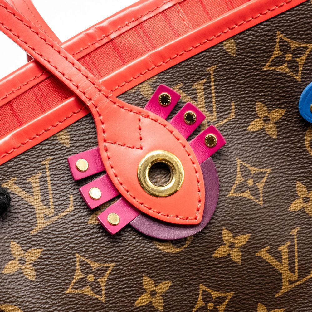 AAA Replica Louis Vuitton LV NEVERFULL MM TOTEM LIMITED EDITION MONOGRAM CANVAS MULITCOLOUR GHW