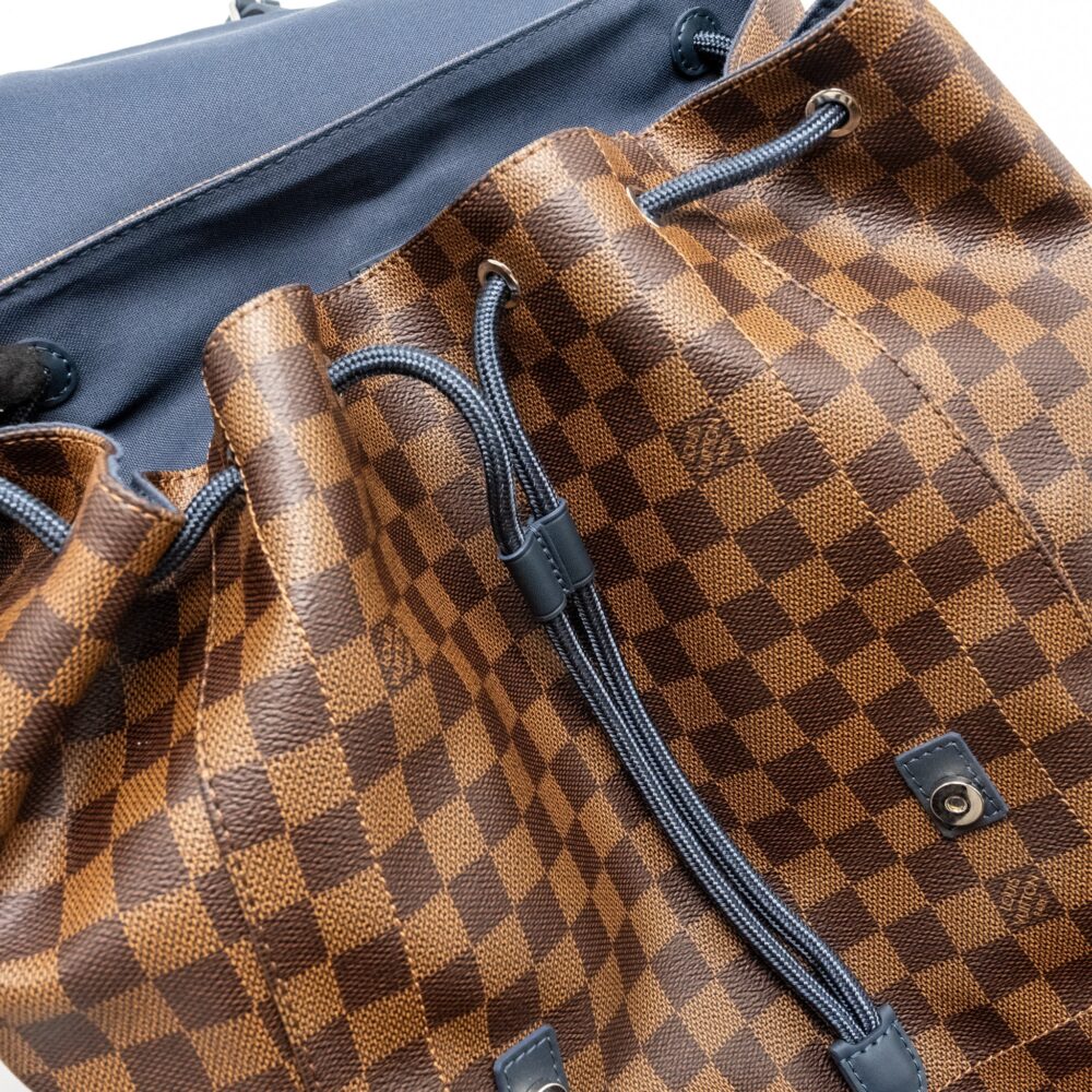 AAA Replica Louis Vuitton LV RUNNER BACKPACK DAMIER EBENE CANVAS/LEATHER SHW