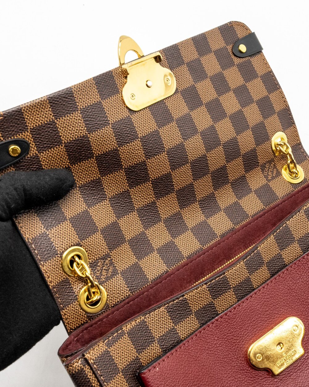 AAA Replica Louis Vuitton LV VAVIN PM DAMIER EBENE CANVAS GHW 