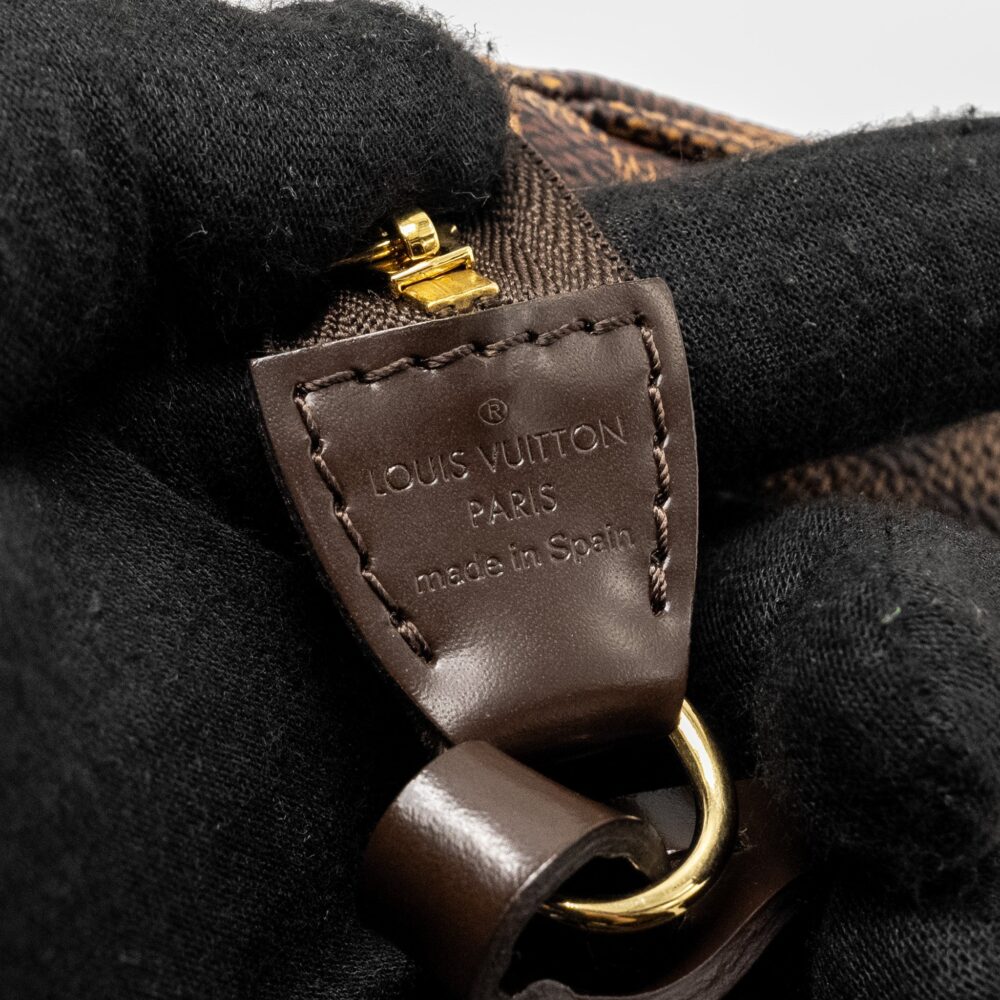AAA Replica Louis Vuitton LV POCHETTE ACCESSOIRES DAMIER EBENE CANVAS GHW