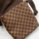 AAA Replica Louis Vuitton LV BROOKLYN PM MESSENGER BAG DAMIER EBENE CANVAS BROWN HARDWARE