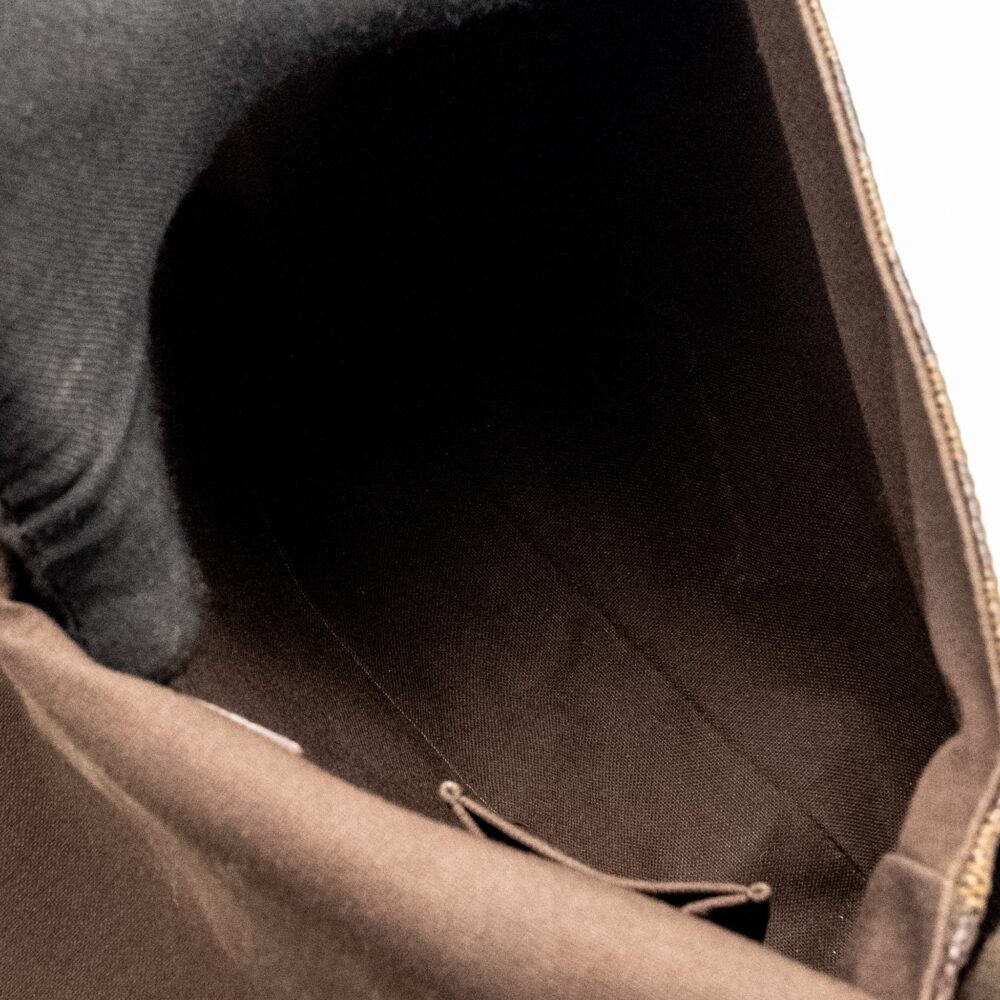 AAA Replica Louis Vuitton LV BROOKLYN PM MESSENGER BAG DAMIER EBENE CANVAS BROWN HARDWARE