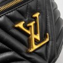 AAA Replica Louis Vuitton LV NEW WAVE BUMBAG CALFSKIN BLACK GHW
