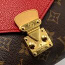AAA Replica Louis Vuitton LV PALLAS CHAIN BAG MONOGRAM CANVAS/LEATHER RED GHW