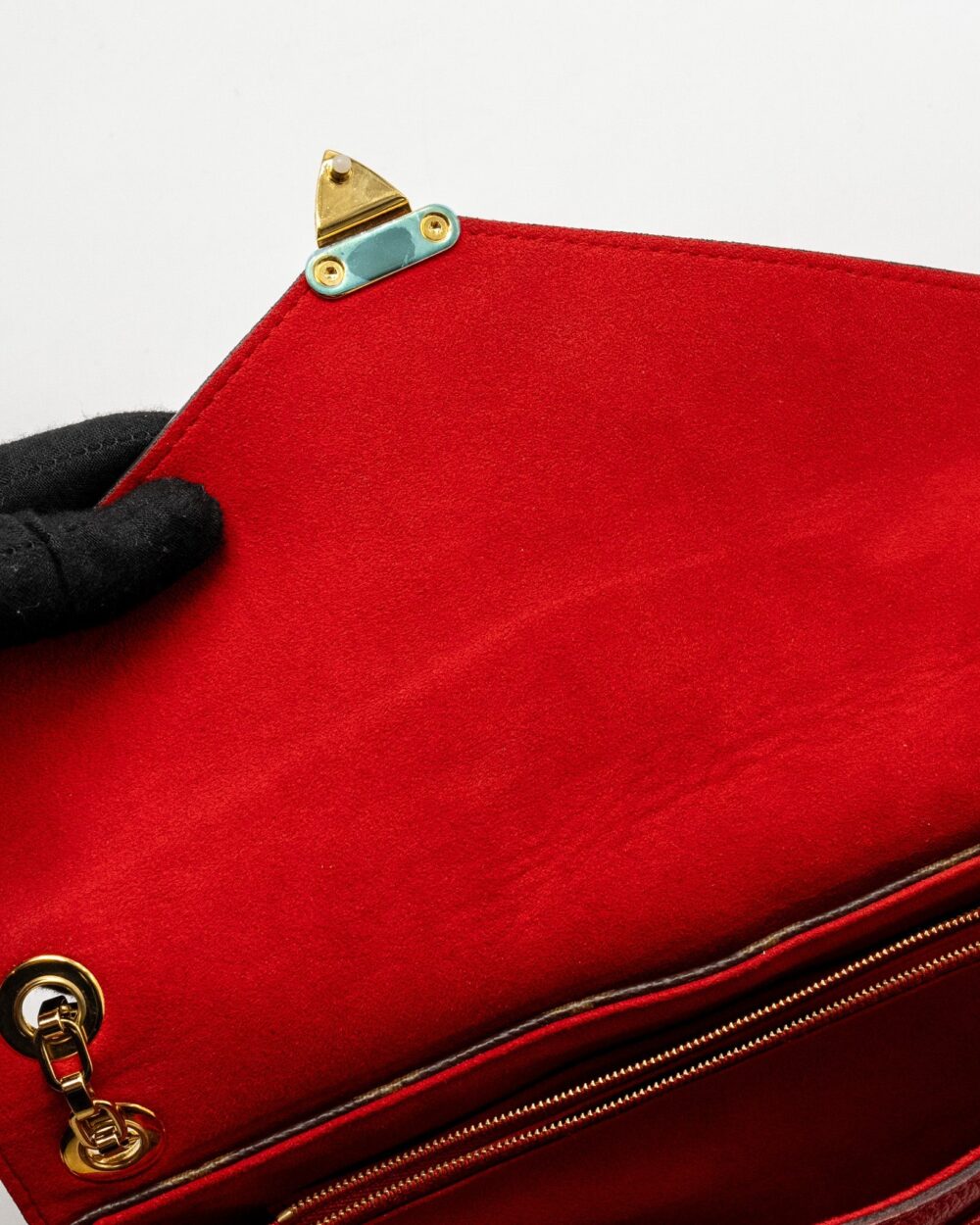 AAA Replica Louis Vuitton LV PALLAS CHAIN BAG MONOGRAM CANVAS/LEATHER RED GHW 