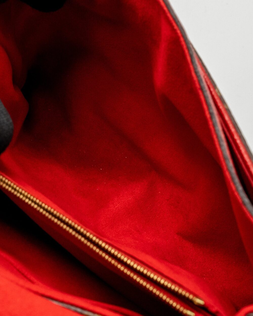 AAA Replica Louis Vuitton LV PALLAS CHAIN BAG MONOGRAM CANVAS/LEATHER RED GHW 