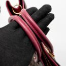 AAA Replica Louis Vuitton LV RIVERSIDE TOTE BAG DAMIER EBENE CANVAS RED/BROWN GHW