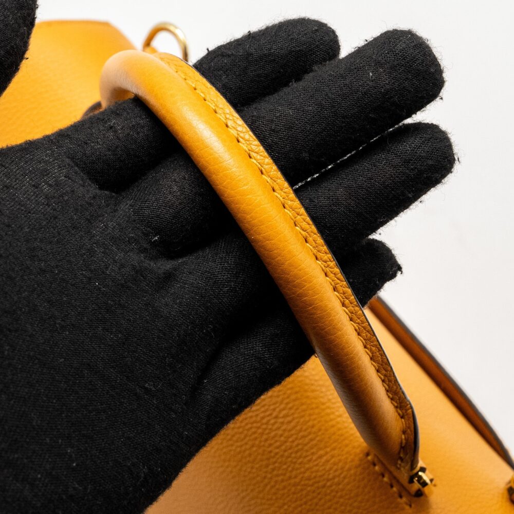 AAA Replica Louis Vuitton LV TOP HANDLE FLAP BAG CALFSKIN YELLOW GHW