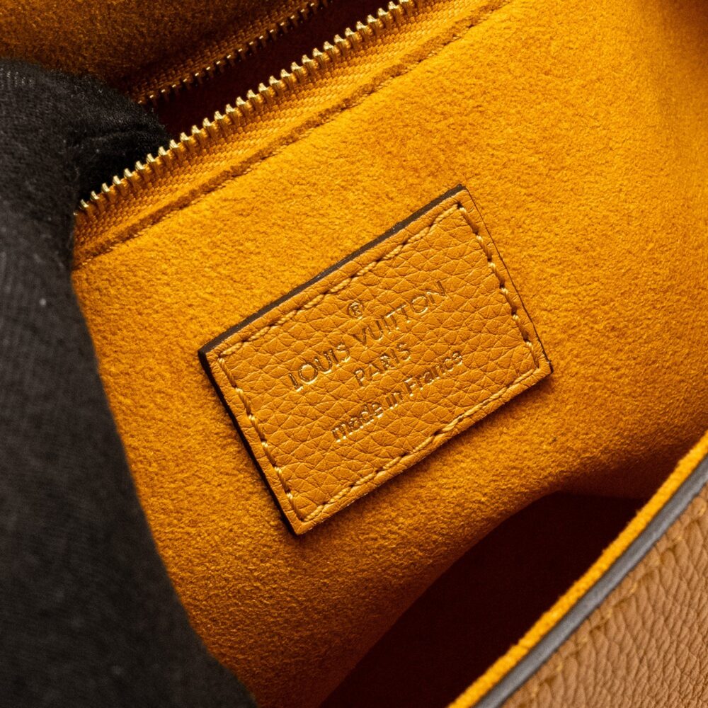 AAA Replica Louis Vuitton LV TOP HANDLE FLAP BAG CALFSKIN YELLOW GHW