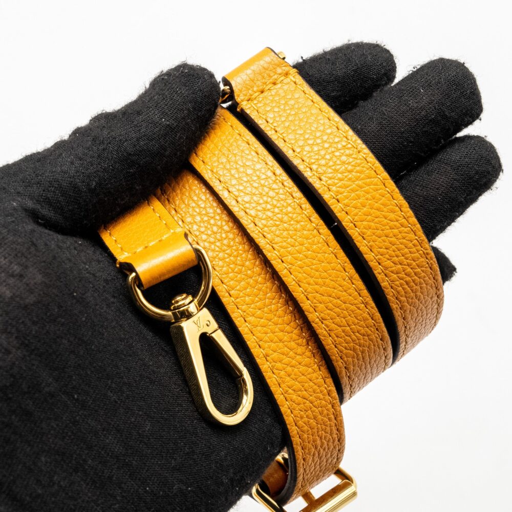AAA Replica Louis Vuitton LV TOP HANDLE FLAP BAG CALFSKIN YELLOW GHW
