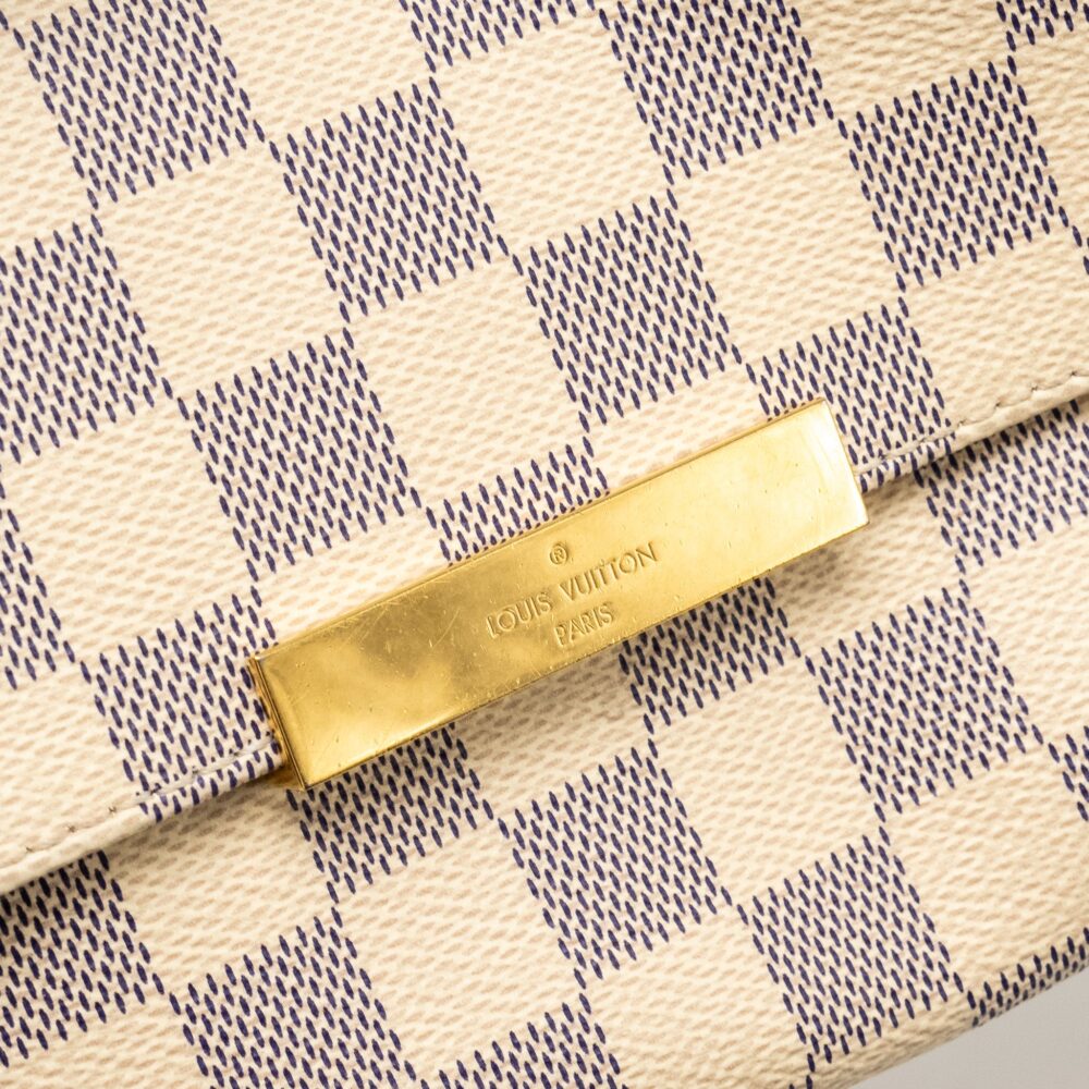 AAA Replica Louis Vuitton LV FAVORITE MM DAMIER AZUR CANVAS GHW